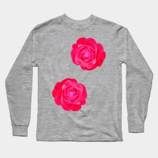 Two pink roses Long Sleeve T-Shirt